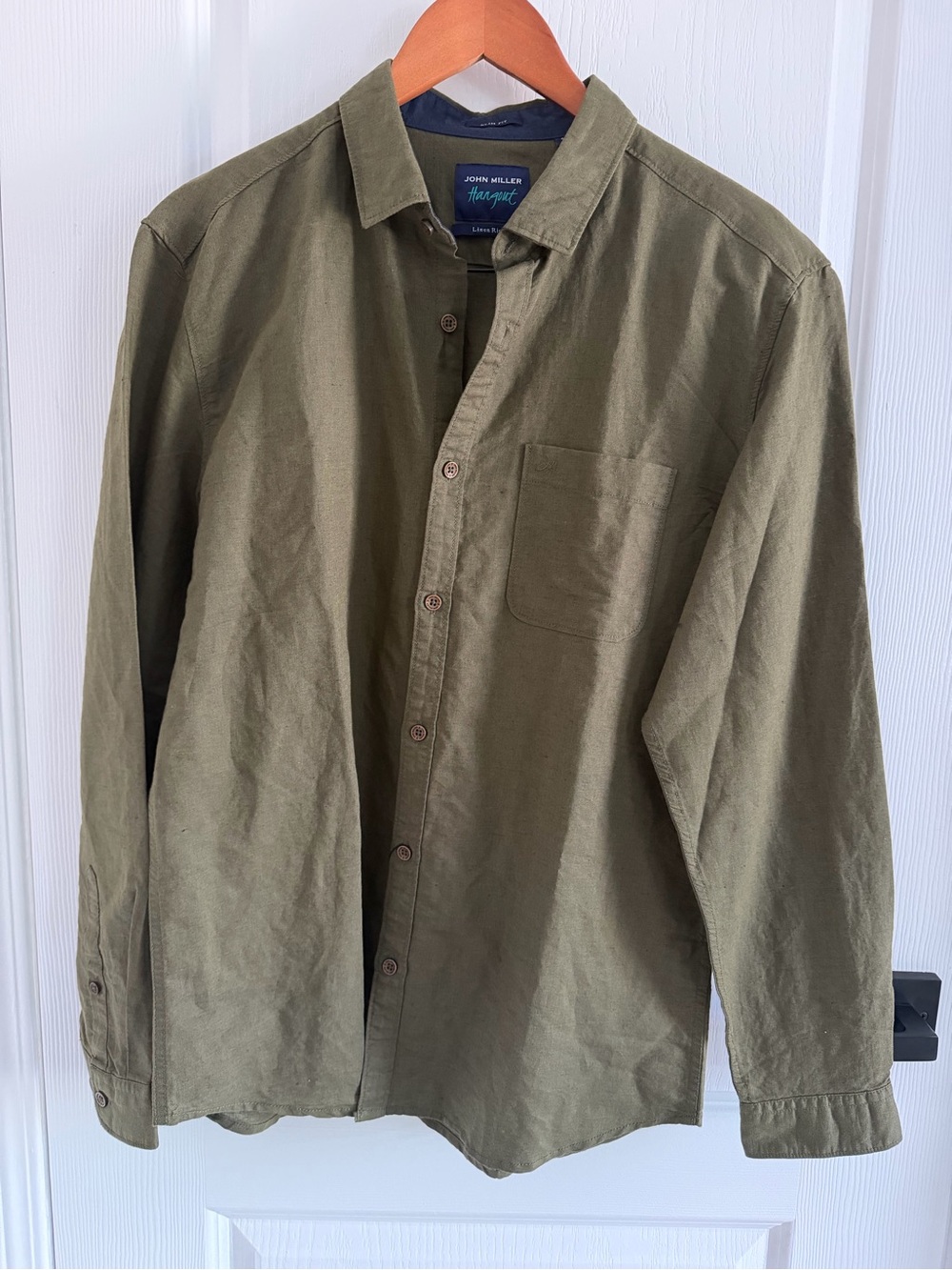 John Miller Linen-Rich Men’s Shirt
